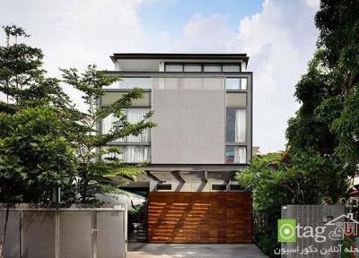 آنالیز نمای داخلی و خارجی منزل مسکونی مدرن در کشور سنگاپور