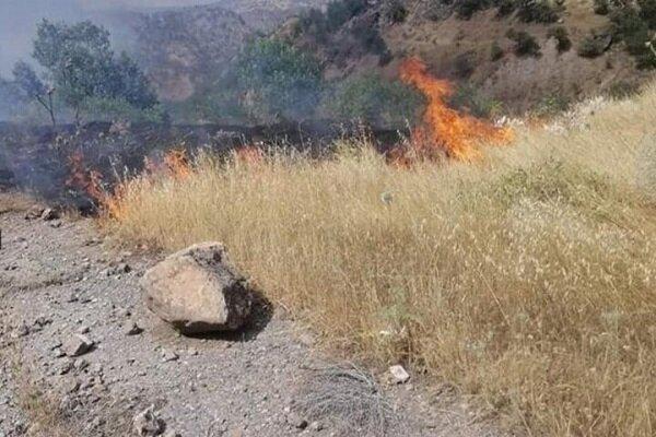 حملات توپخانه ارتش ترکیه به شمال عراق و آتش سوزی اراضی زراعی