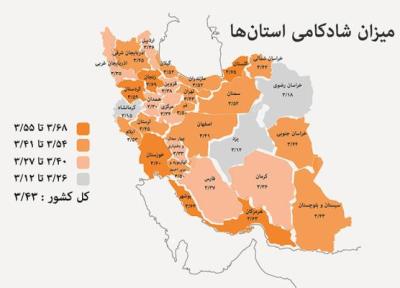 مردم کدام استان ایران شادتر هستند؟